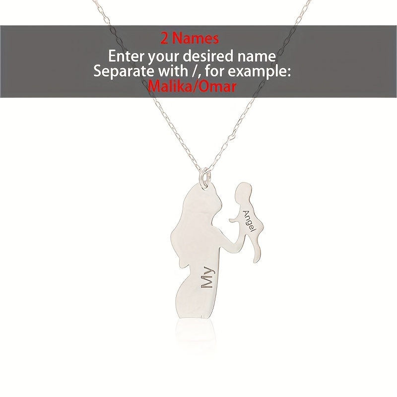 Customized Exquisite Name Necklace for Mothers, Stylish Gift